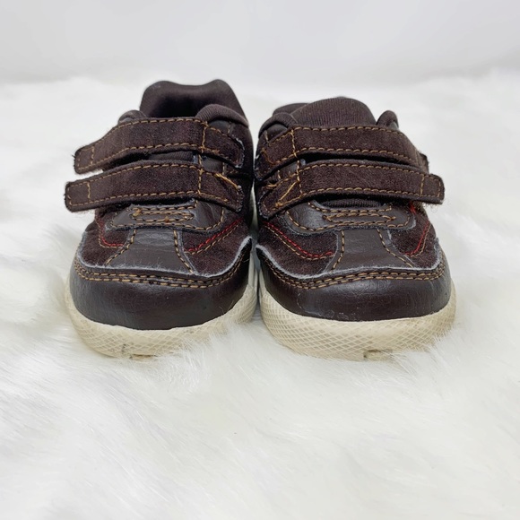 ELMO toddler sneakers brown Velcro straps - Picture 5 of 8